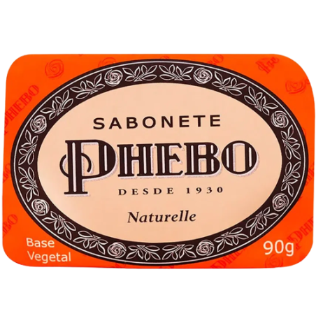 SABONETE BARRA VEGETAL NATURELLE PHEBO ENVOLTÓRIO 90G