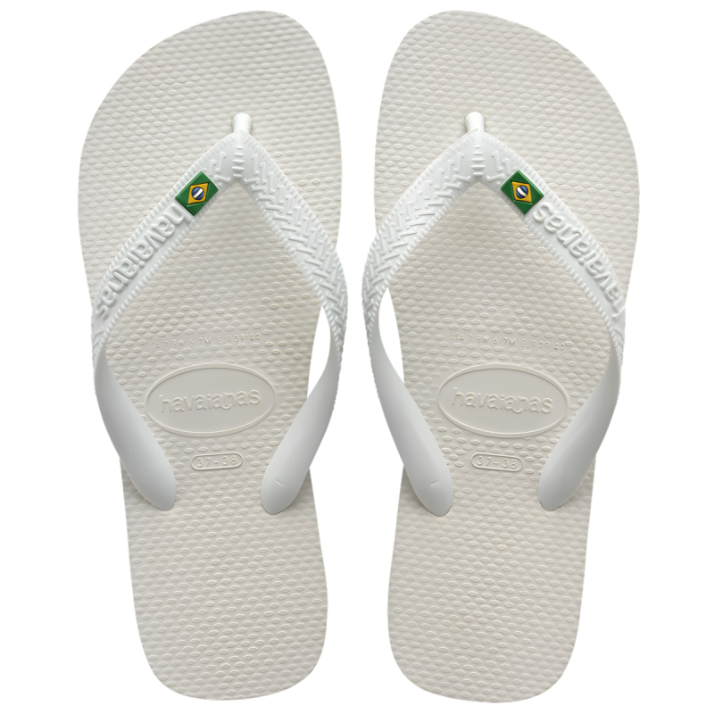 CHINELO BRANCO BRASIL HAVAIANAS N° 37/38