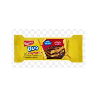 BOLO BAUNILHA RECHEIO CHOCOLATE BAUDUCCO DUO PACOTE 27G