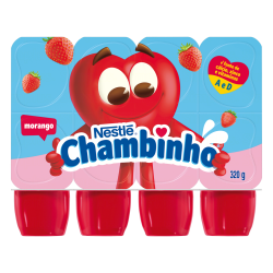 PETIT SUISSE MORANGO CHAMBINHO BANDEJA 320G 8 UNIDADES