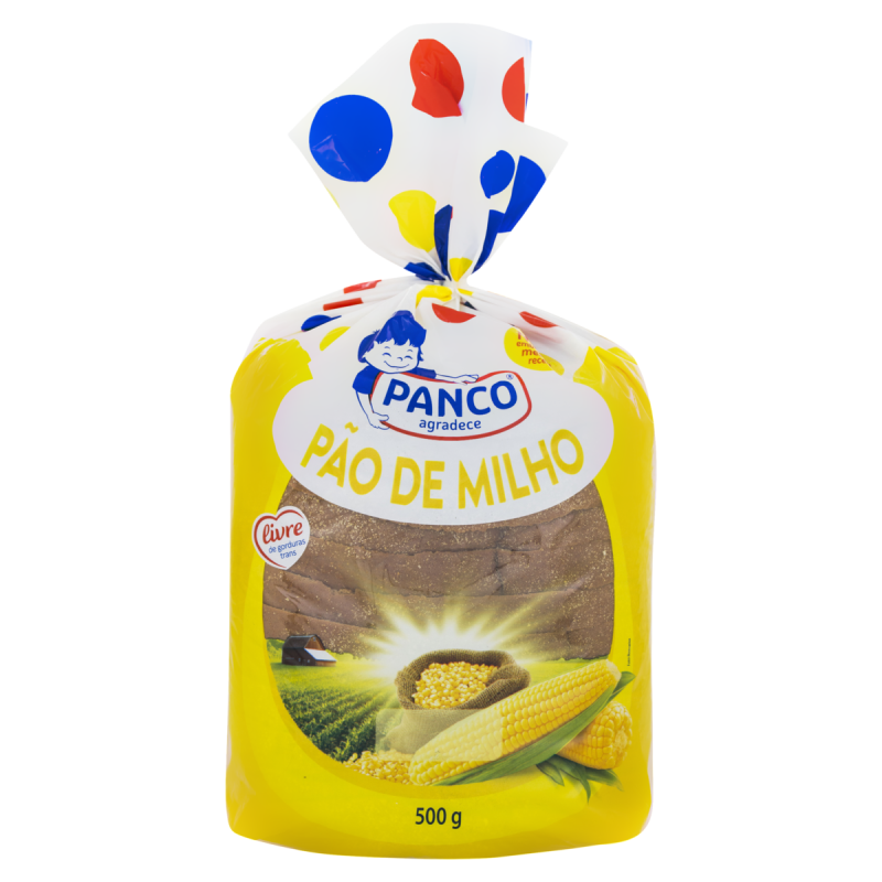 PÃO CASEIRO MILHO PANCO PACOTE 500G