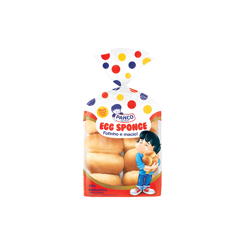 PÃEZINHOS PANCO EGG SPONGE PACOTE 250G