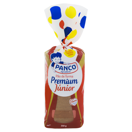 PÃO DE FORMA PANCO JÚNIOR PREMIUM PACOTE 350G