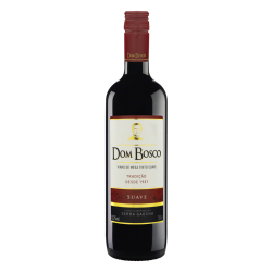 VINHO BRASILEIRO TINTO SUAVE DOM BOSCO ISABEL SERRA GAÚCHA GARRAFA 750ML