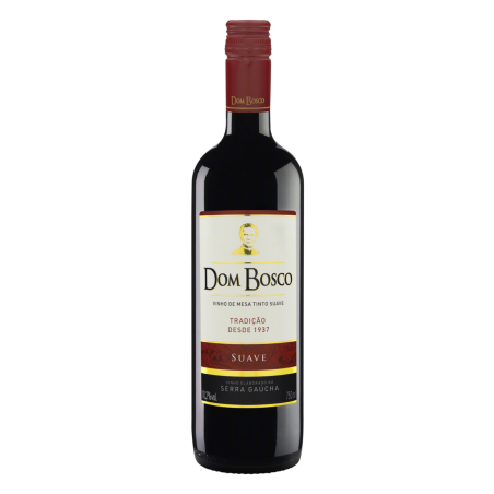 VINHO BRASILEIRO TINTO SUAVE DOM BOSCO ISABEL SERRA GAÚCHA GARRAFA 750ML