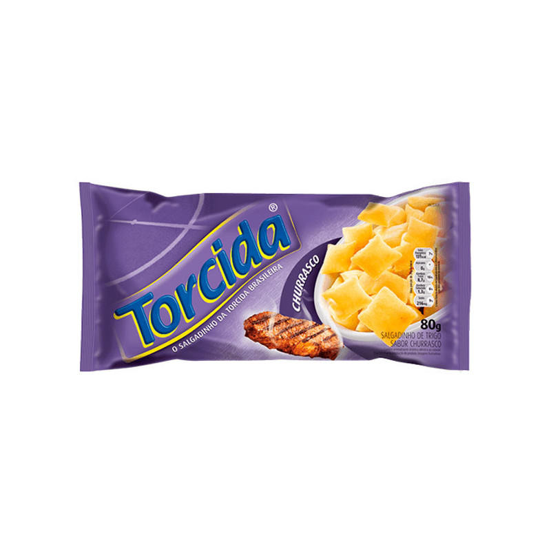 SALGADINHO DE TRIGO CHURRASCO TORCIDA PACOTE 60G
