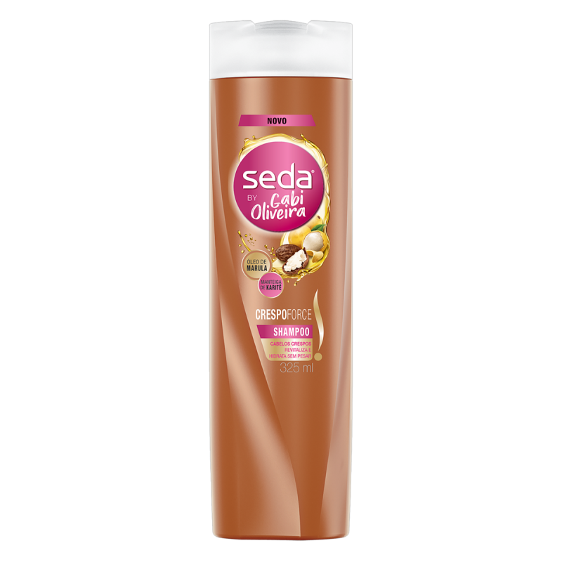 SHAMPOO SEDA CRESPO FORCE BY GABI OLIVEIRA FRASCO 325ML