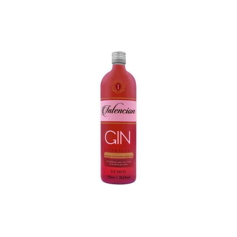 GIN DOCE PINK MORANGO INTENCION INFUSION GARRAFA 900ML