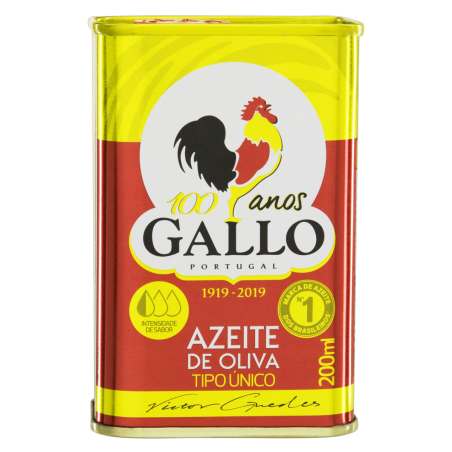 AZEITE DE OLIVA TIPO ÚNICO PORTUGUÊS GALLO LATA 200ML