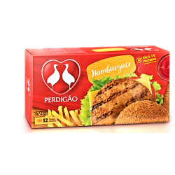 HAMBÚRGUER DE CARNE DE FRANGO E BOVINA PERDIGÃO CAIXA 672G 12 UNIDADES
