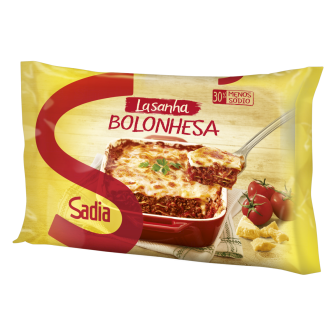 LASANHA BOLONHESA SADIA PACOTE 600G