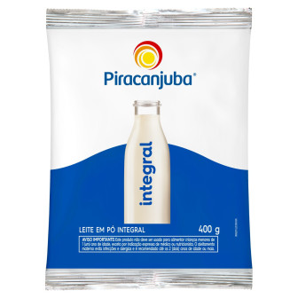 LEITE PÓ INTEGRAL PIRACANJUBA PACOTE 400G