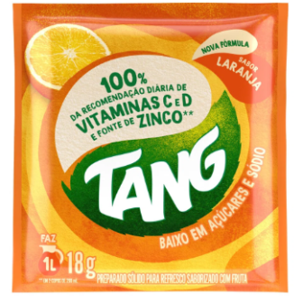 REFRESCO EM PÓ LARANJA TANG PACOTE 18G