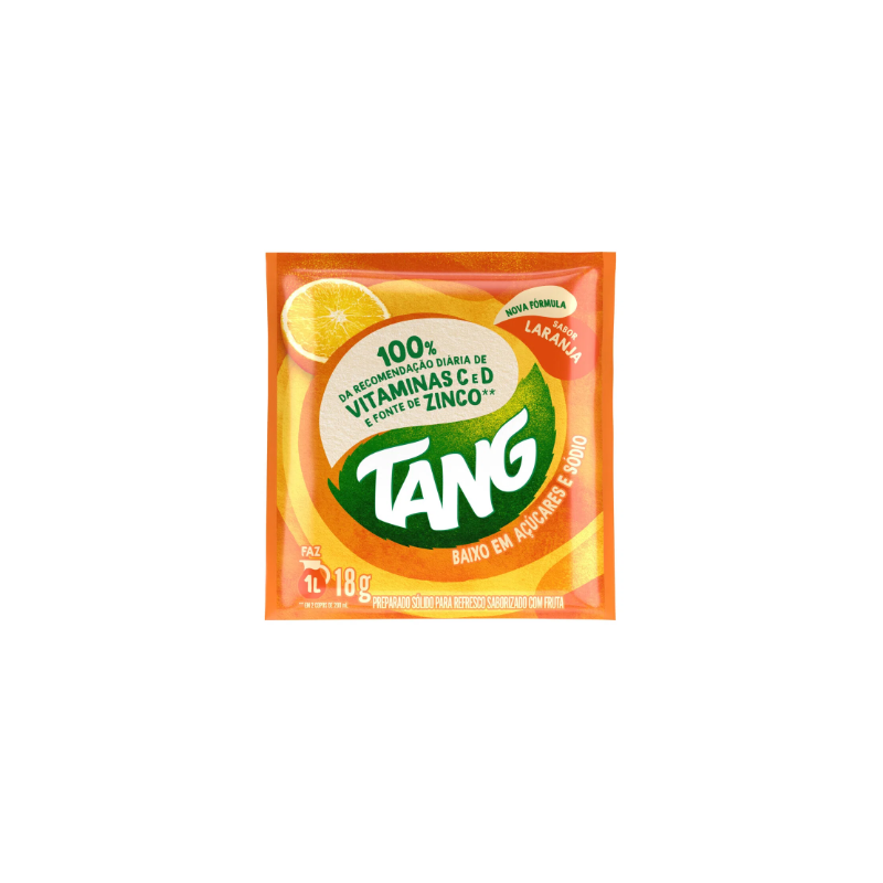 REFRESCO EM PÓ LARANJA TANG PACOTE 18G