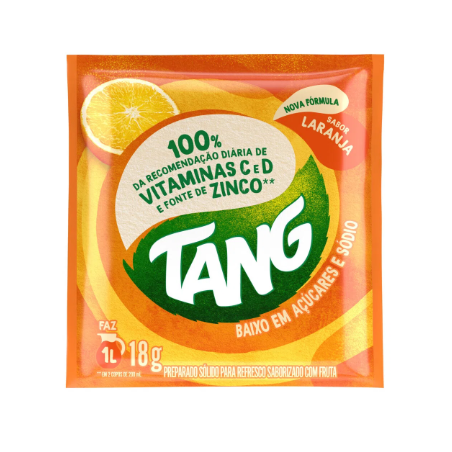 REFRESCO EM PÓ LARANJA TANG PACOTE 18G