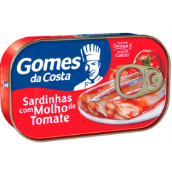 SARDINHA COM MOLHO DE TOMATE GOMES DA COSTA LATA 75G