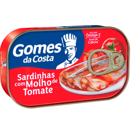 SARDINHA COM MOLHO DE TOMATE GOMES DA COSTA LATA 75G