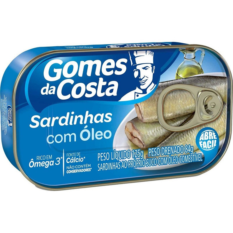 SARDINHA COM ÓLEO GOMES DA COSTA LATA 75G