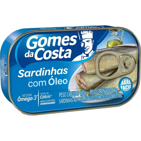 SARDINHA COM ÓLEO GOMES DA COSTA LATA 75G