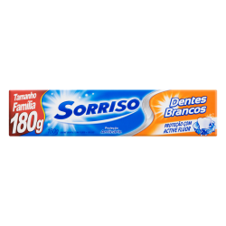 CREME DENTAL SORRISO DENTES BRANCOS CAIXA 180G TAMANHO FAMÍLIA