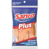 LUVA USO GERAL SANRO G PLUS LARANJA UNIT