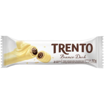 WAFER BRANCO DARK TRENTO PACOTE 29G