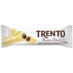 WAFER BRANCO DARK TRENTO PACOTE 29G