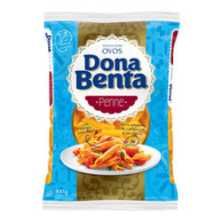 MACARRÃO DE SÊMOLA COM OVOS PENNE DONA BENTA PACOTE 500G