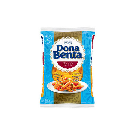 MACARRÃO DE SÊMOLA COM OVOS PENNE DONA BENTA PACOTE 500G