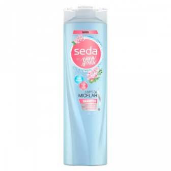 SHAMPOO SEDA BY NIINA SECRETS ÁGUA MICELAR E HIALURÔNICO FRASCO 325ML