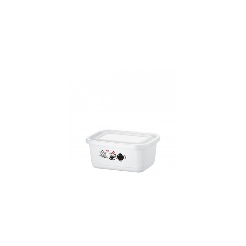 POTE RETANGULAR G AVULSO DECORADO 1300ml com 24 PEÇAS DESMONTADO - PRIME