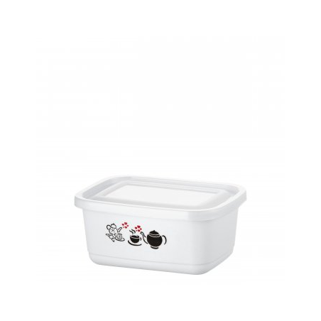 POTE RETANGULAR G AVULSO DECORADO 1300ml com 24 PEÇAS DESMONTADO - PRIME
