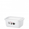 POTE RETANGULAR G AVULSO DECORADO 1300ml com 24 PEÇAS DESMONTADO - PRIME