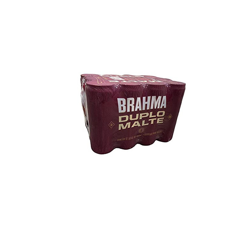 CERVEJA DUPLO MALTE BRAHMA LATA 350ML 12 UNIDADES