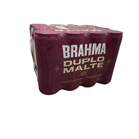 CERVEJA DUPLO MALTE BRAHMA LATA 350ML 12 UNIDADES