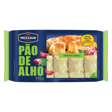 PÃO DE ALHO TRADICIONAL MEZZANI PACOTE 310G