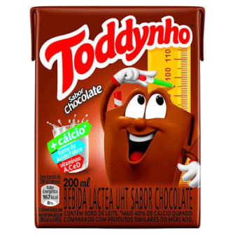 BEBIDA LÁCTEA UHT CHOCOLATE TODDYNHO CAIXA 200ML