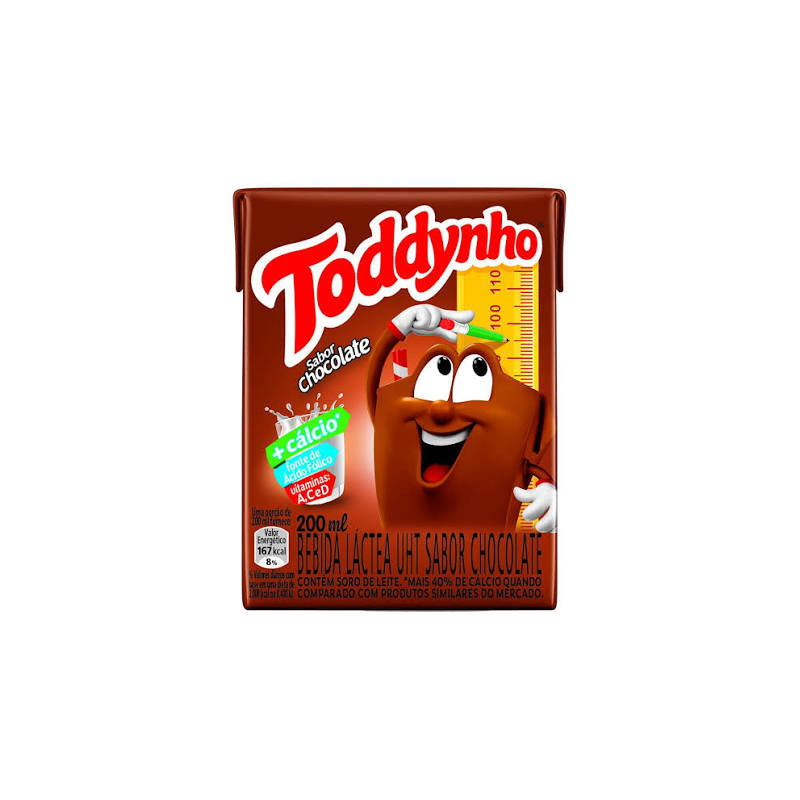 BEBIDA LÁCTEA UHT CHOCOLATE TODDYNHO CAIXA 200ML