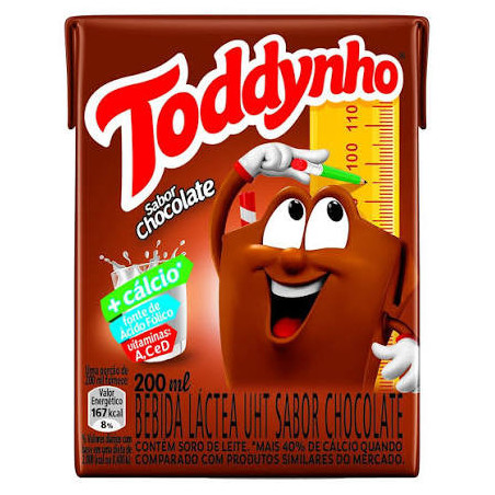 BEBIDA LÁCTEA UHT CHOCOLATE TODDYNHO CAIXA 200ML