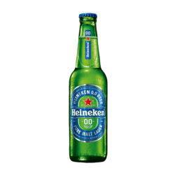 CERVEJA LAGER PURO MALTE ZERO ÁLCOOL HEINEKEN GARRAFA 330ML