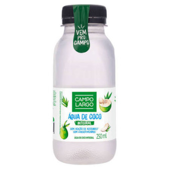 ÁGUA DE COCO INTEGRAL CAMPO LARGO GARRAFA 250ML
