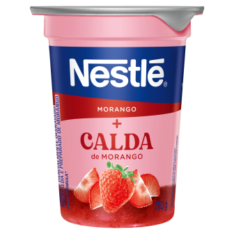 IOGURTE PARCIALMENTE DESNATADO SABOR E CALDA MORANGO NESTLÉ COPO 150G