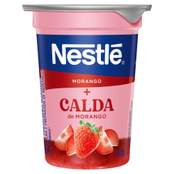 IOGURTE PARCIALMENTE DESNATADO SABOR E CALDA MORANGO NESTLÉ COPO 150G