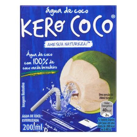 ÁGUA DE COCO ESTERILIZADA KERO COCO CAIXA 200ML