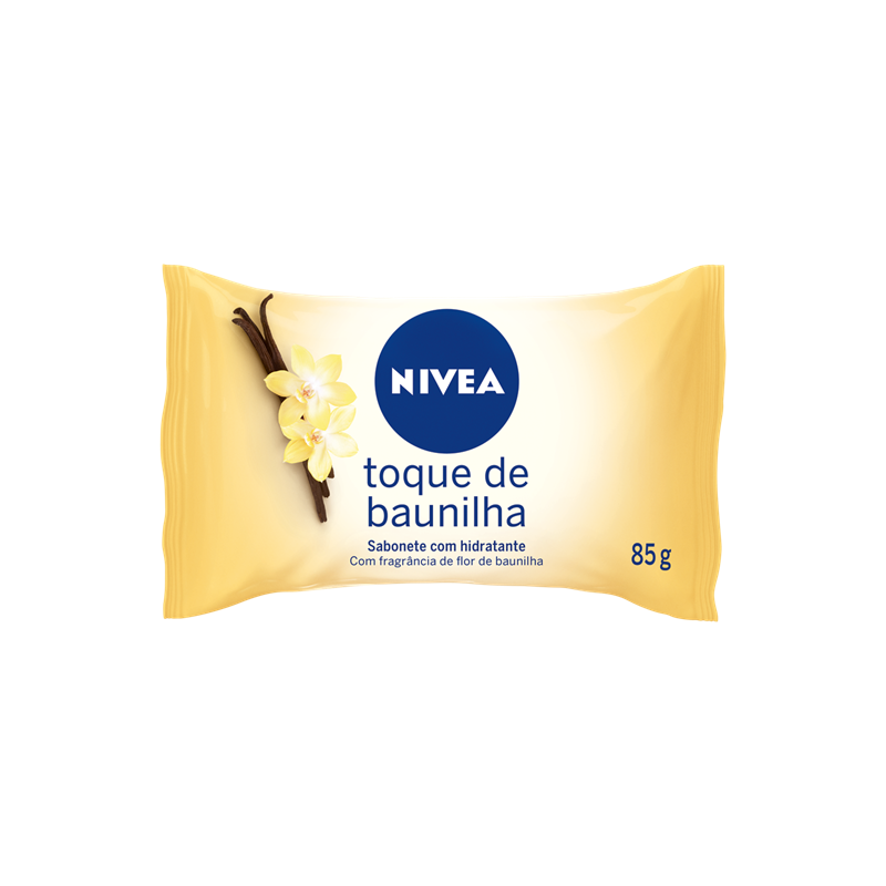 SABONETE BARRA HIDRATANTE TOQUE DE BAUNILHA NIVEA FLOW PACK 85G