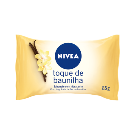 SABONETE BARRA HIDRATANTE TOQUE DE BAUNILHA NIVEA FLOW PACK 85G