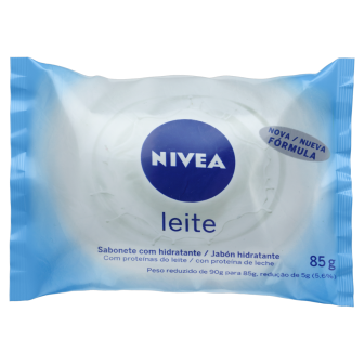 SABONETE BARRA HIDRATANTE LEITE NIVEA FLOW PACK 85G