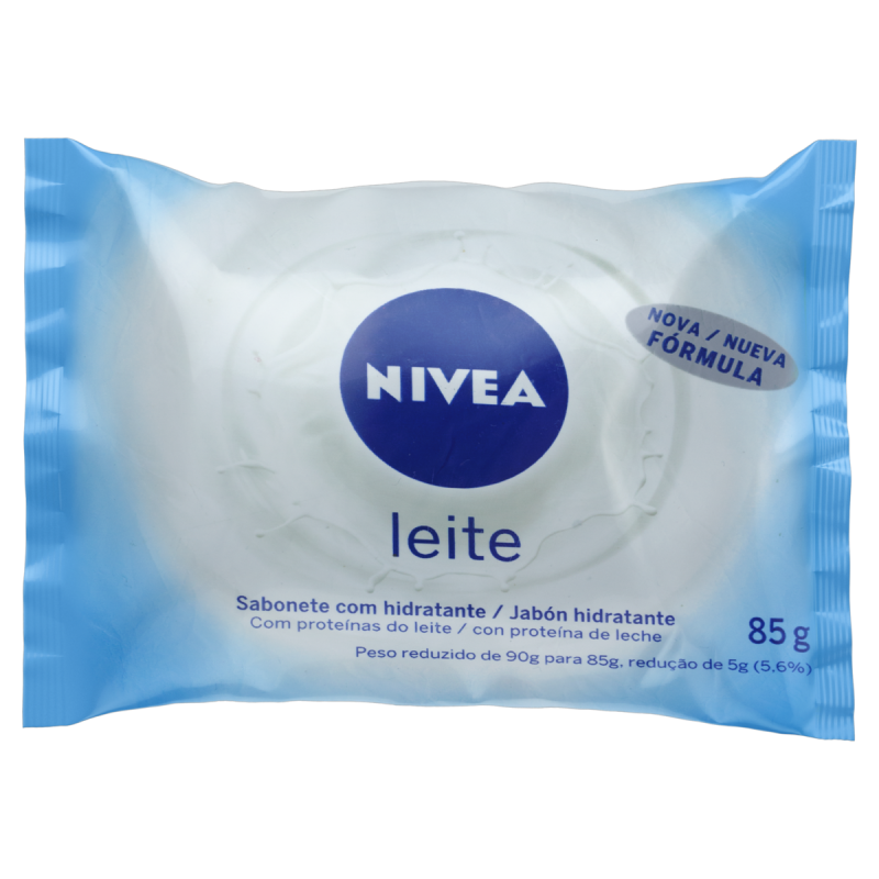 SABONETE BARRA HIDRATANTE LEITE NIVEA FLOW PACK 85G