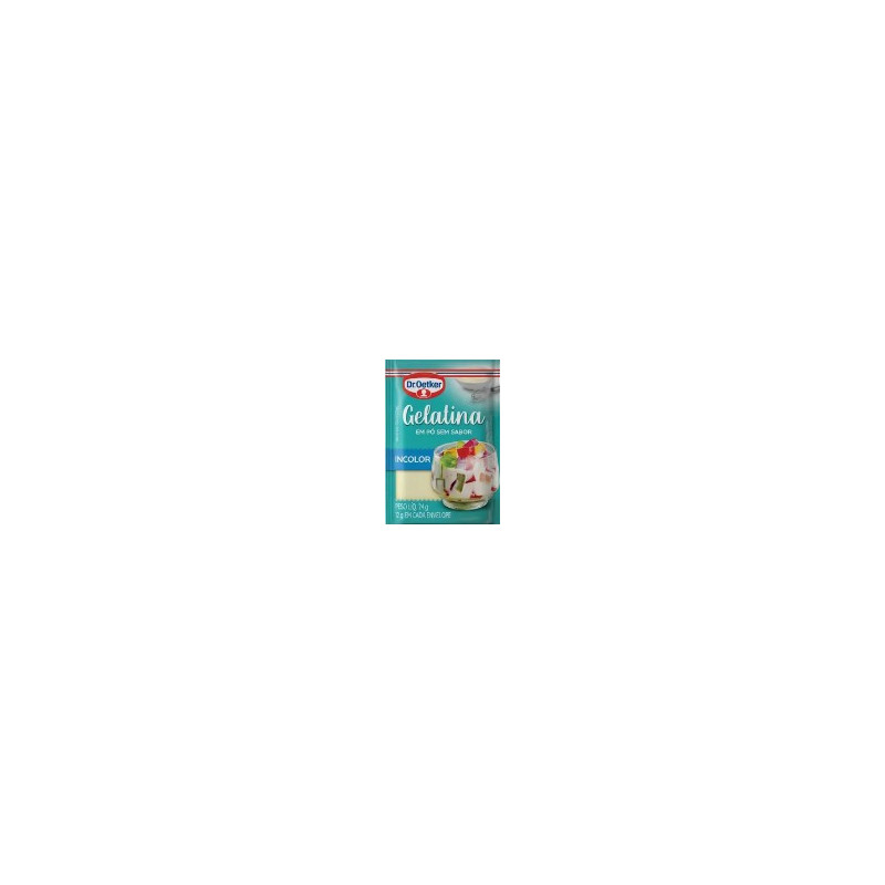GELATINA EM PÓ SEM SABOR INCOLOR DR. OETKER 24G