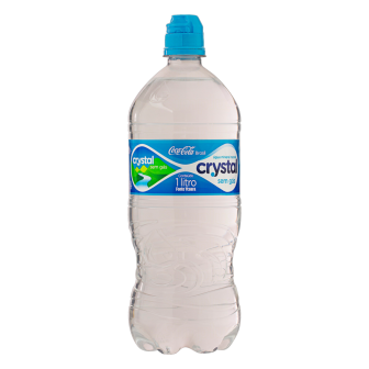 ÁGUA MINERAL NATURAL SEM GÁS CRYSTAL GARRAFA 1L